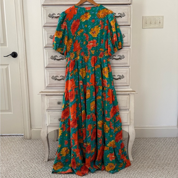 Vici Green Floral Boho Maxi Dress - Picture 2 of 4
